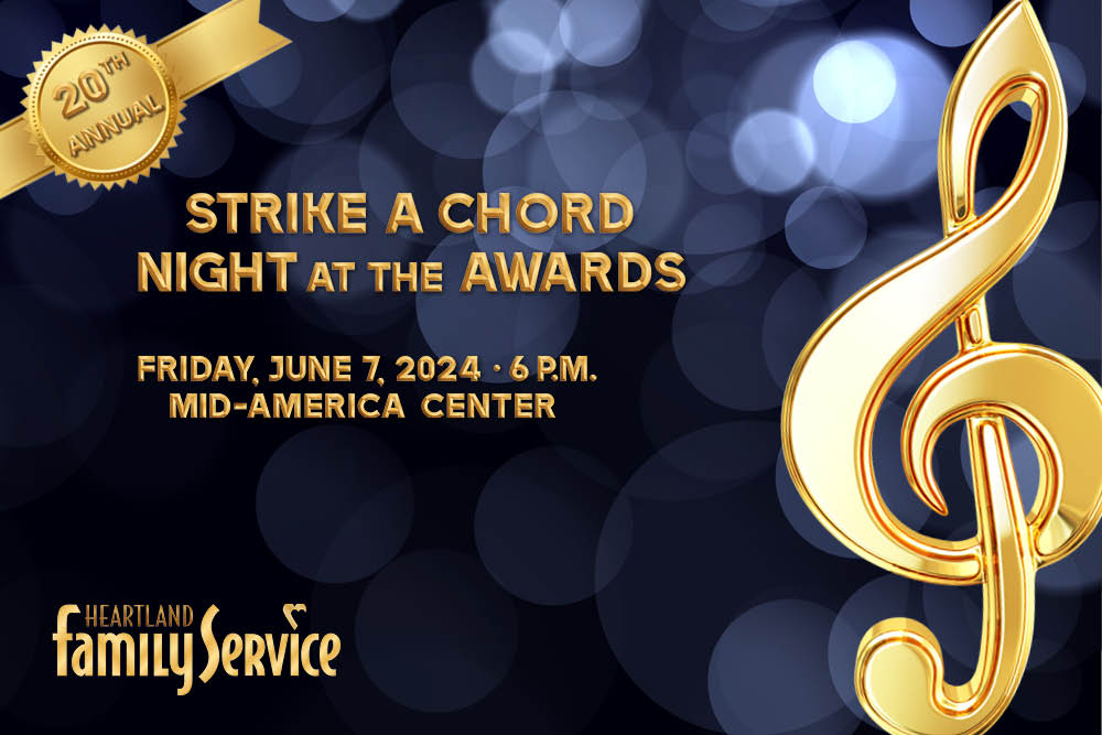 20th Annual Strike a Chord - Night at the Awards. Friday, June 7 2024, 6pm. Mid America Center